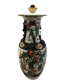 NANKIN Vase Mounted as a Lamp
