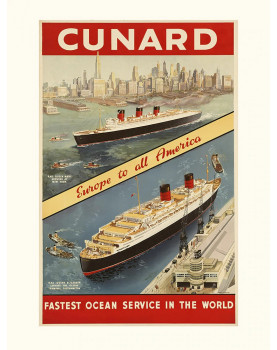 "CUNARD NEW YORK" Poster