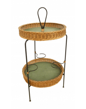 Large Two Tier Rattan and...
