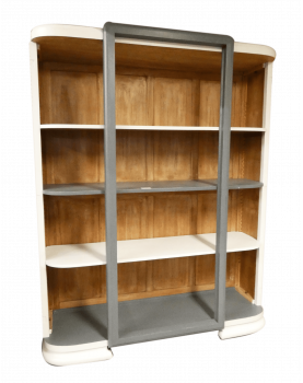 Whitewashed Gray Bookcase