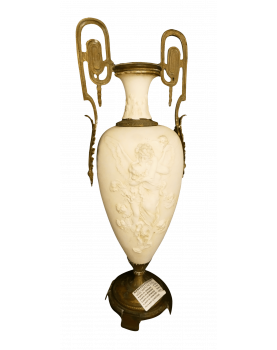 Biscuit Amphora Vase