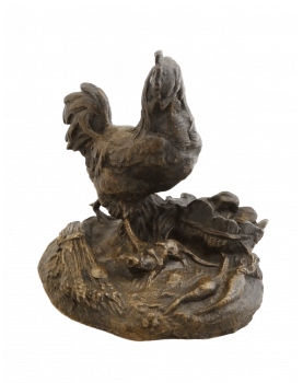 Small Bronze Rooster