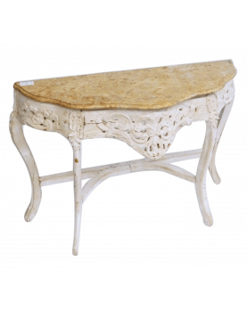 Large Marble Top Console Table