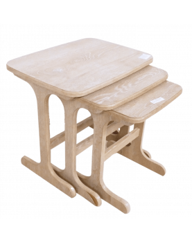 Series of Beige Nesting Tables