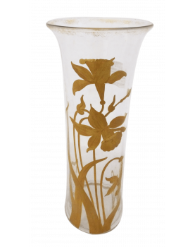 Gold Enhanced Crystal Vase