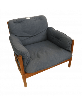 Blue Danish design armchair