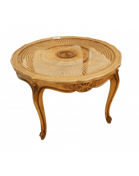 Cane coffee table