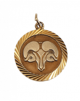 9K Gold Zodiac medal