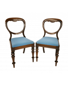 Pair of Blue English Chairs